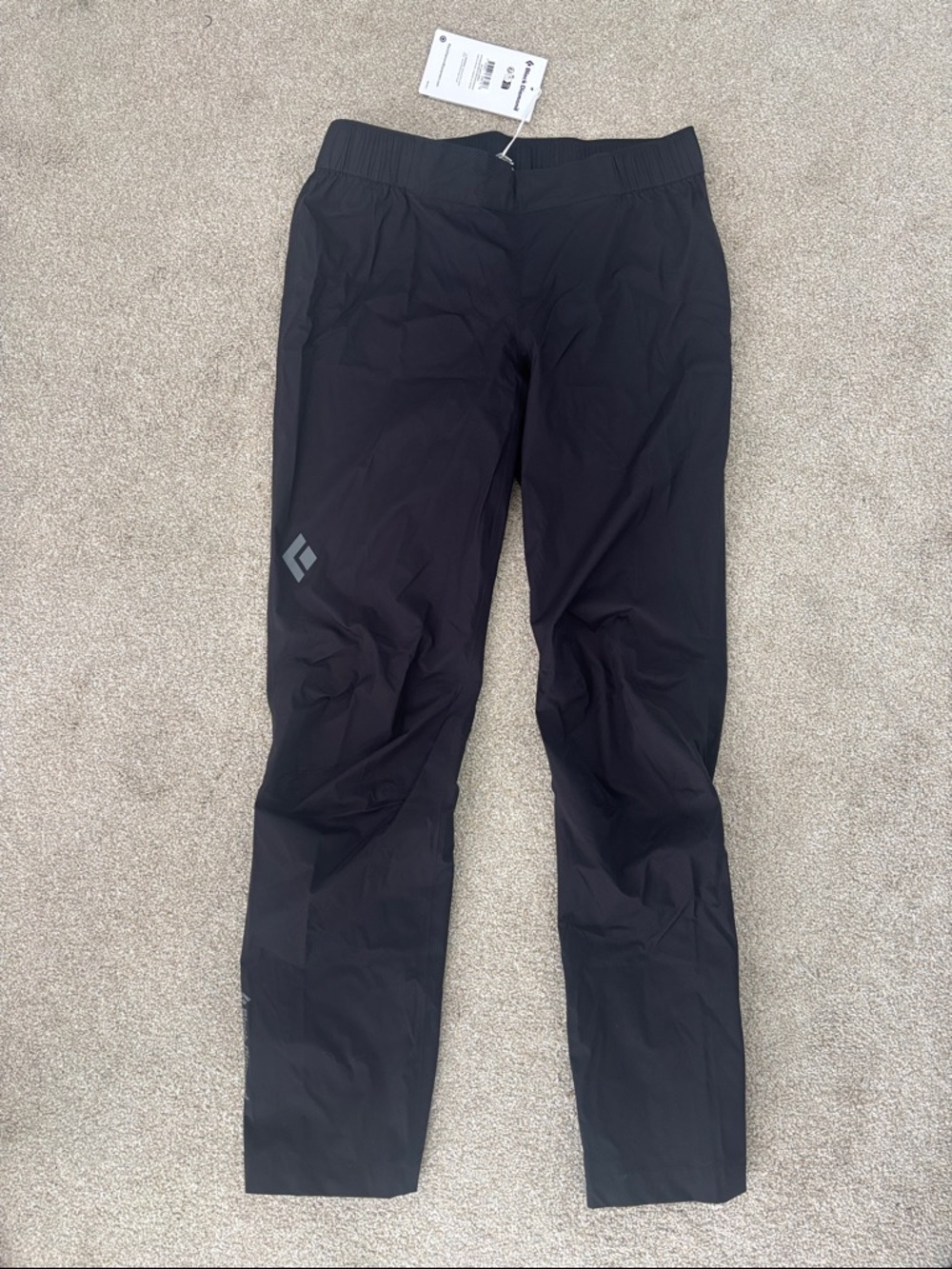 Black Diamond Women’s Stormline Rain Pants in Black Medium - Picture 3 of 4